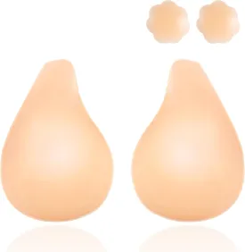 2025 Push Up Sticky Bra for Women, Reusable Invisible Silicone Adhesive Bra for Backless Strapless Dress, with Nipple Covers