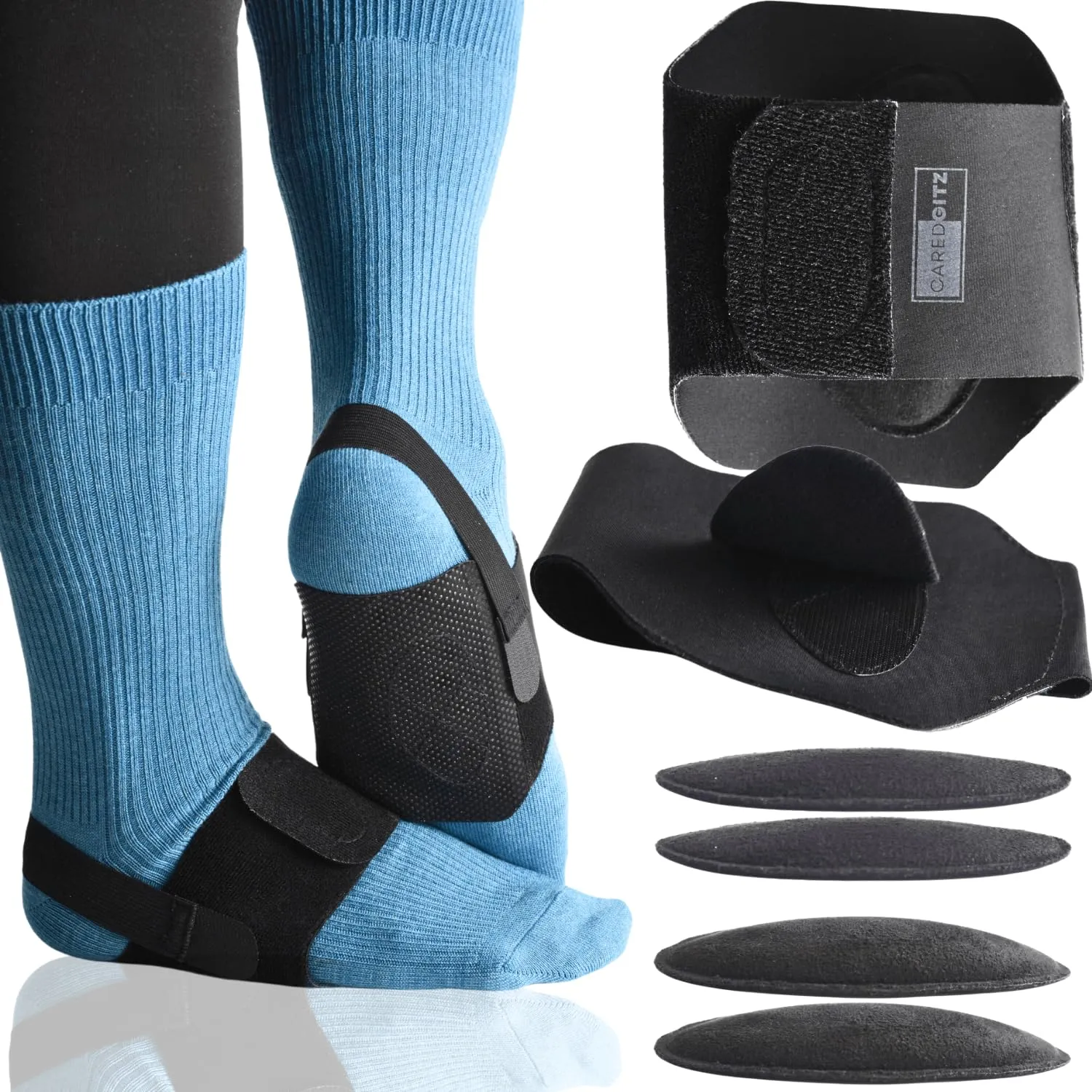Arch Support Brace, for Plantar Fasciitis Relief, Arch Support Sleeve, w/Removable Arch Pads, Arch Support Bands with Inserts, Non Slip Arch Strap for High Arch, Fallen Arch