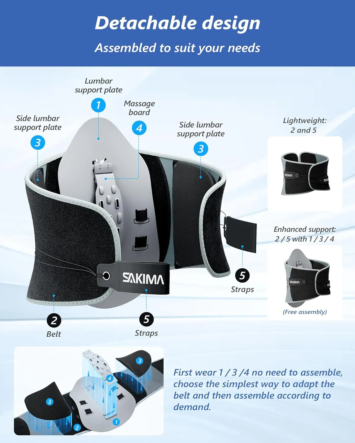 Back Brace for Lower Back Pain Relief with Pulley Support System, Adjustable Lumbar Support Belt with Lumbar Panel, Breathable, Strong Support Design For Herniated Disc, Sciatica, Scoliosis (Large)