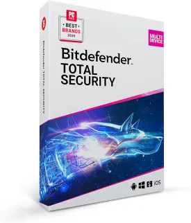 Bitdefender Total Security  Complete Antivirus and Internet Security Suite  5 Devices | 2 year Subscription | PC/Mac | Activation Code by Mail
