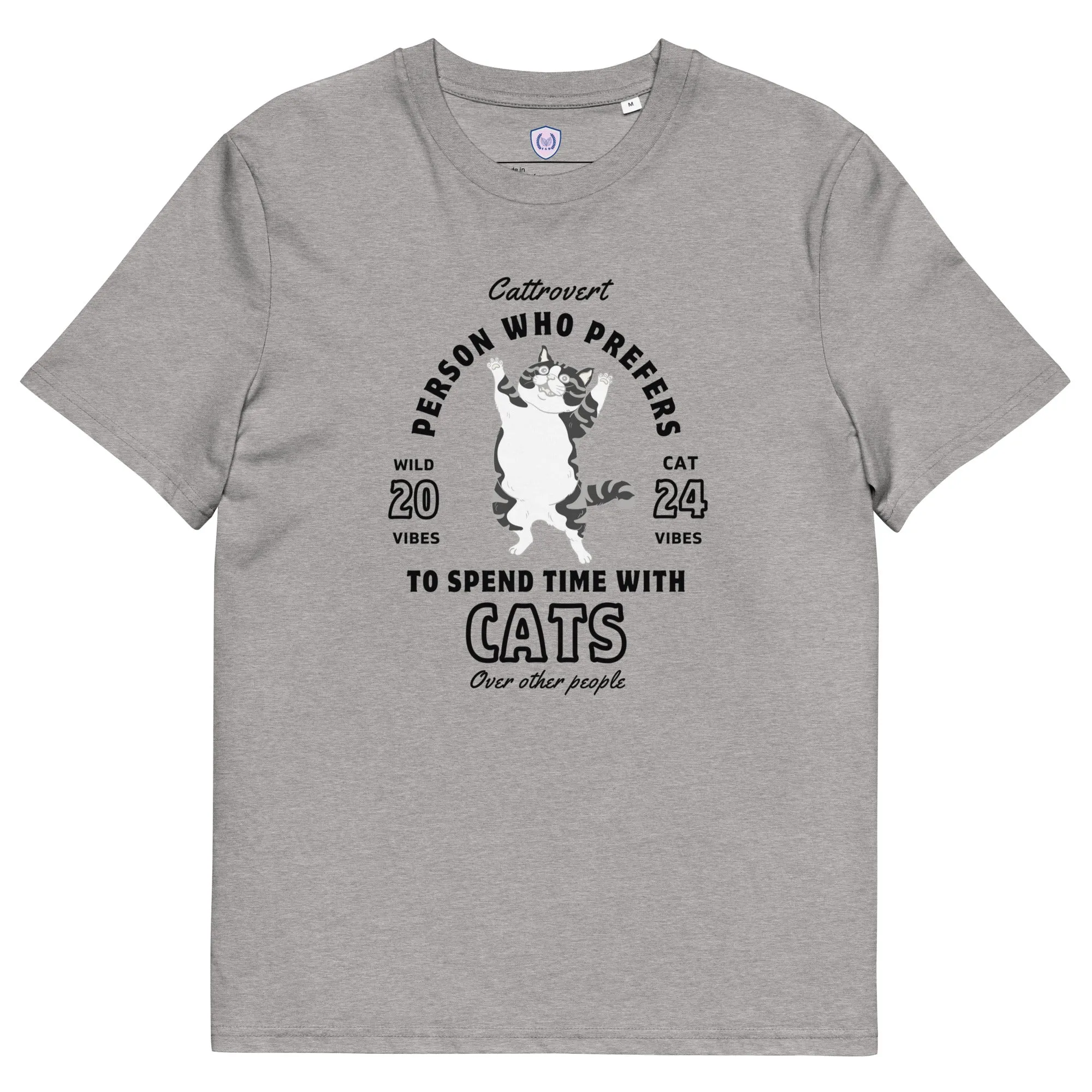 Cattrovert, organic cotton t-shirt