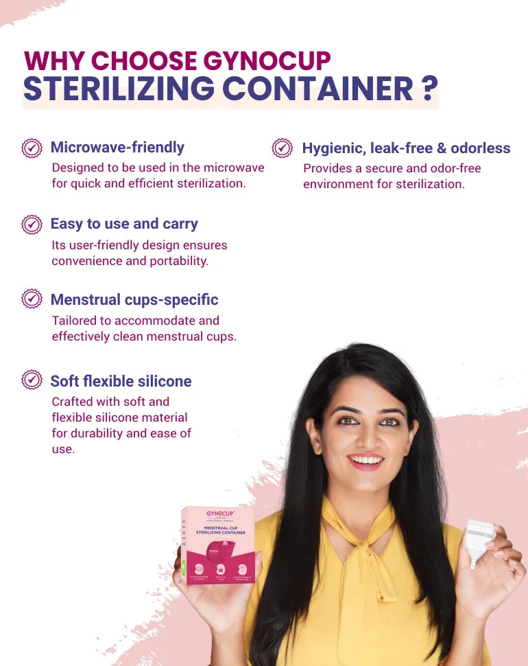 Collapsible Menstrual Cup Sterilizer | Kills 99% Of Germs In 2 Minutes | Microwave Friendly