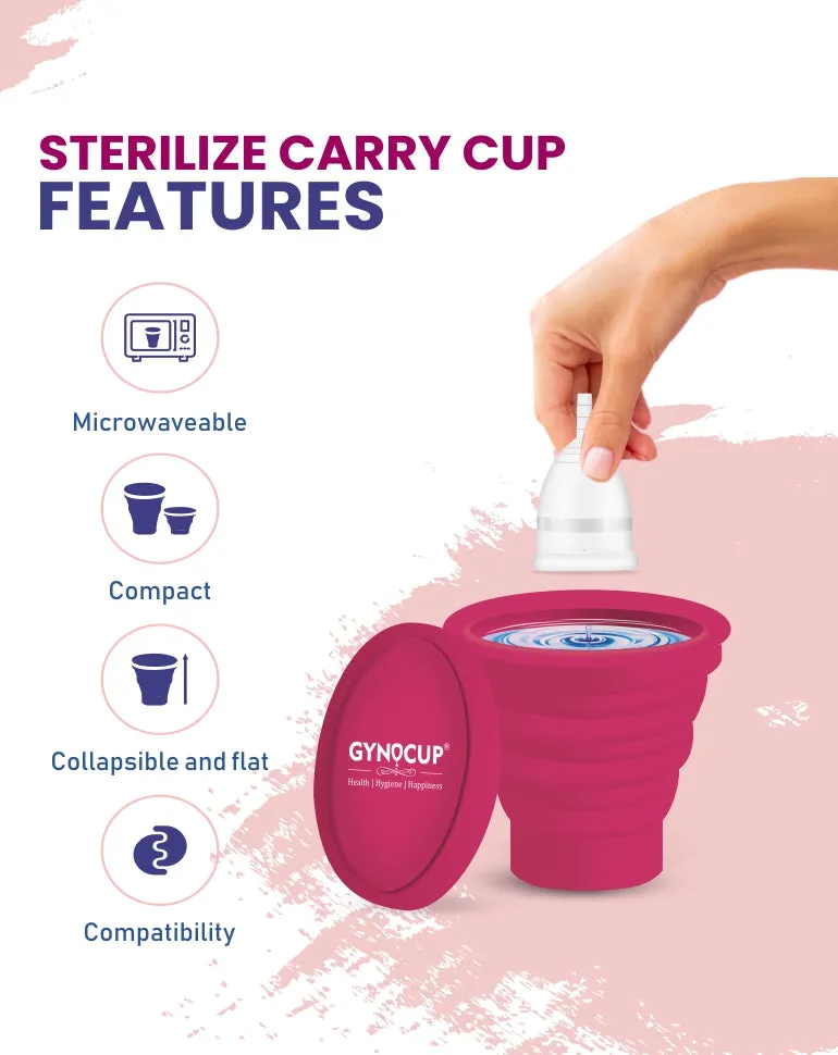 Collapsible Menstrual Cup Sterilizer | Kills 99% Of Germs In 2 Minutes | Microwave Friendly