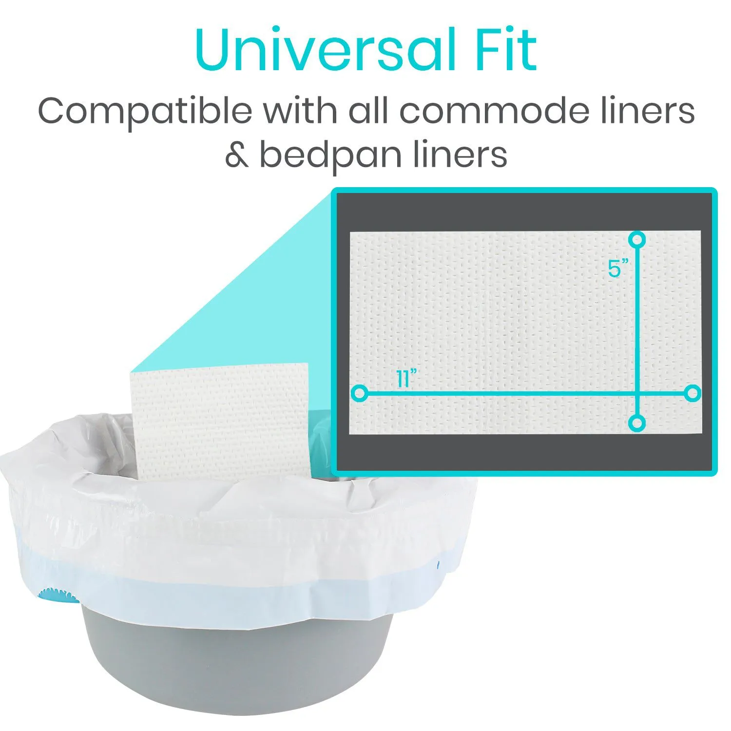 Commode Pads 24 pack (No Liners)