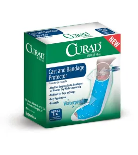 Curad Cast Protector, Protects Bandages or Wounds, Adult Leg, Reusable, 2 Count