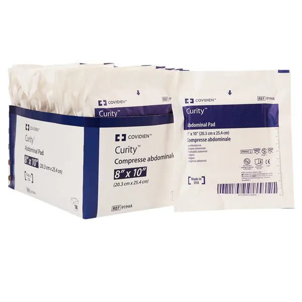 Curity Abdominal Pads Sterile, Rectangle Shaped
