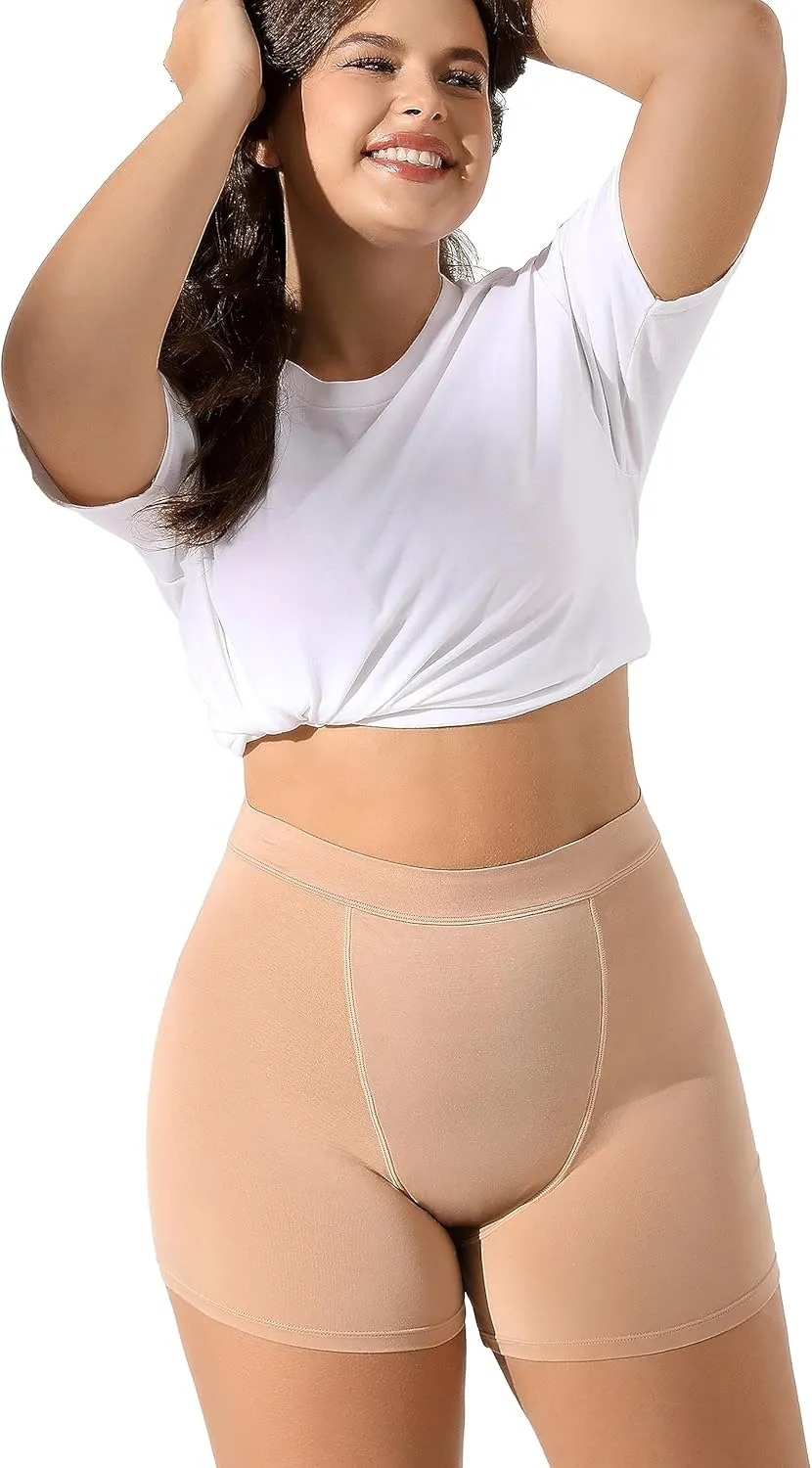 Goat Union 2" Period Underwear Boxer Briefs Boy-shorts, Organic Cotton Lining, Hi-Waisted & Heavy Flow, FSA HSA Approved