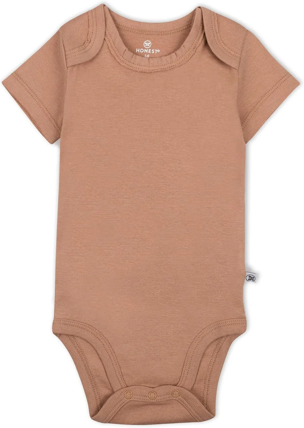 HonestBaby 5-pack Short Sleeve Bodysuits One-piece 100% Organic Cotton for Infant Baby Boys