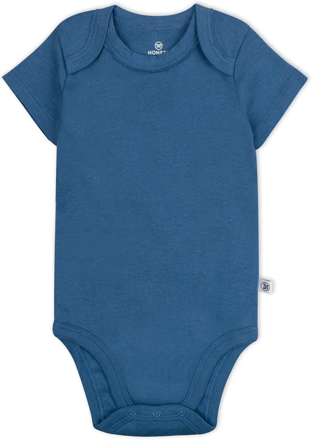 HonestBaby 5-pack Short Sleeve Bodysuits One-piece 100% Organic Cotton for Infant Baby Boys