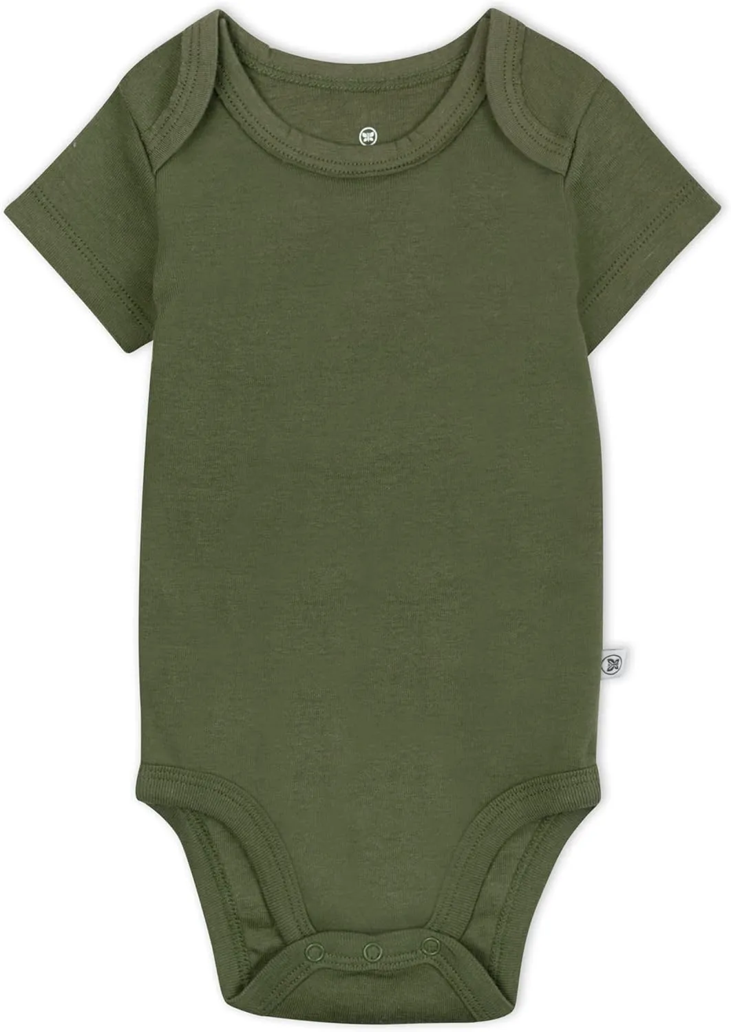 HonestBaby 5-pack Short Sleeve Bodysuits One-piece 100% Organic Cotton for Infant Baby Boys