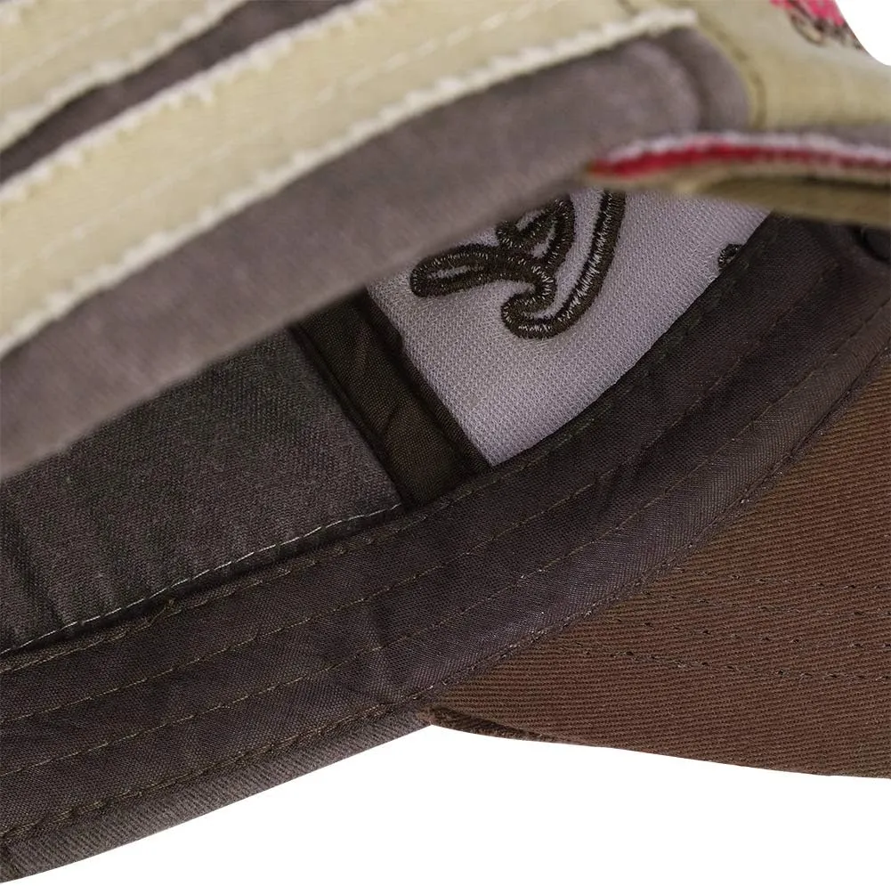 Ibluelover Washed Distressed Cotton Baseball Cap Unisex Adjustable Snapback Trucker Hat