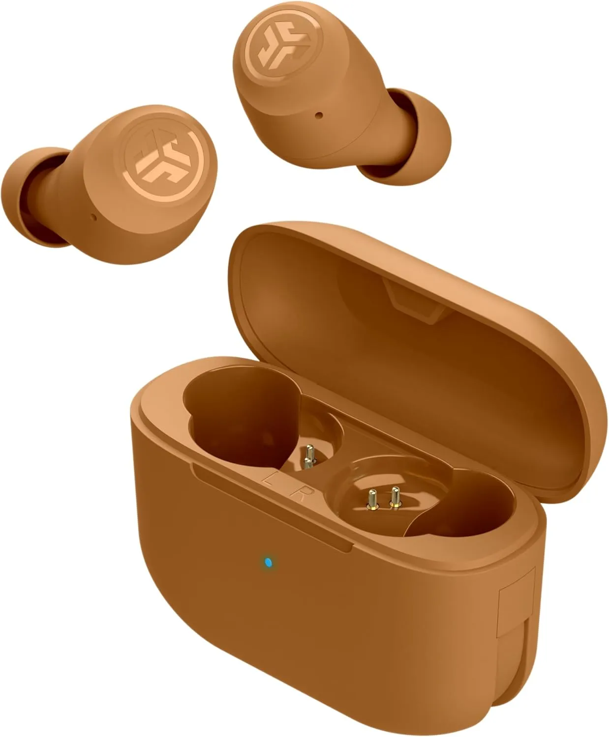 JLab Go Air Tones  True Wireless Earbuds Designed with Auto On and Connect, Touch Controls, 32  Hours Bluetooth Playtime, EQ3 Sound, and Dual Connect, Natural Earthtone Color (7572 W)