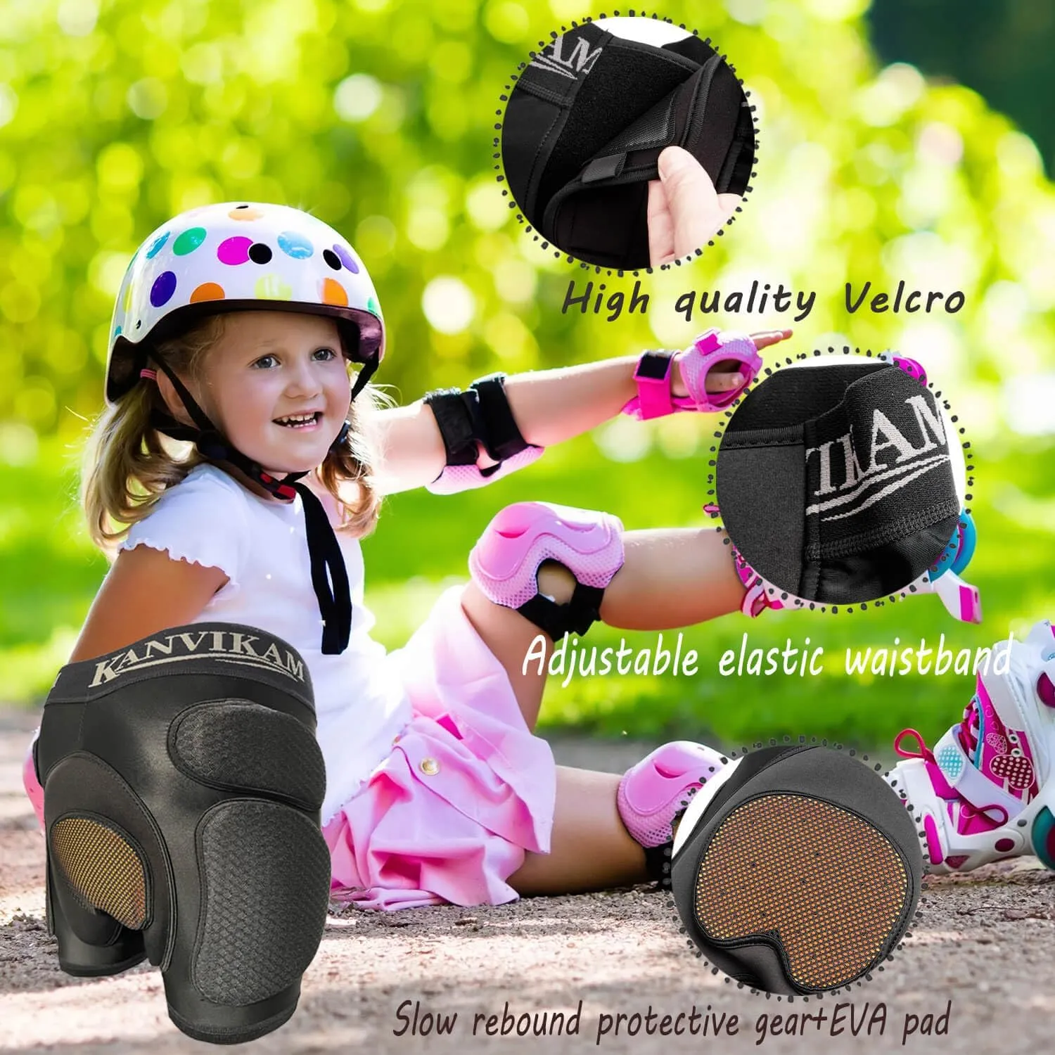 Kids 3D Padded Shorts for Skateboard Ski Cycling,Silicone and EVA Pads Shorty Pants Effectively Protect Child's HIPS Tailbone