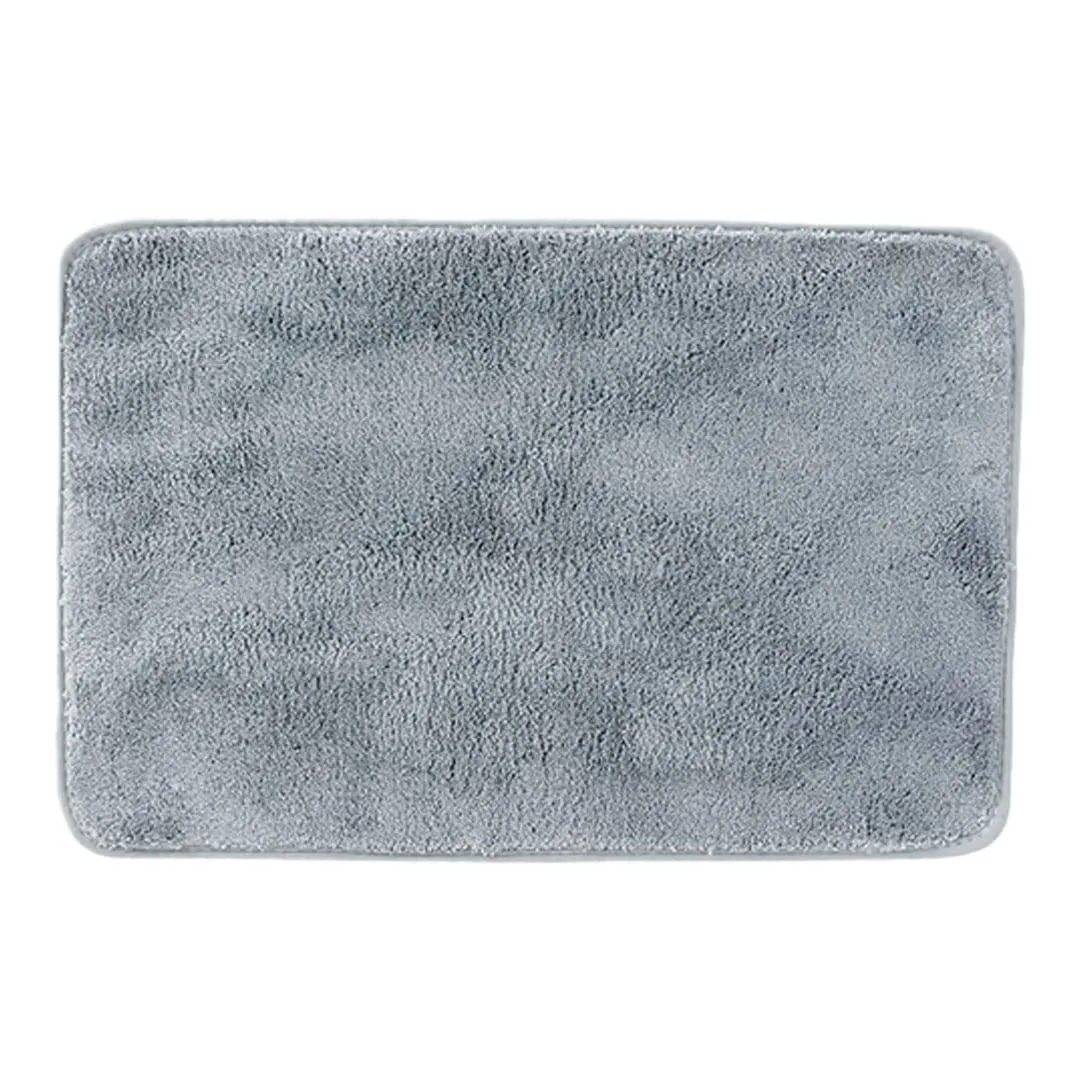 Kuber Industries Luxury Door Mat|Super Absorbent,Non-Slip & Comfortable|Anti Skid Bathroom |Multi-Utility Floor for Living Room,Bedroom,Entrances|40 x 60 cm,Grey, Pack of 2