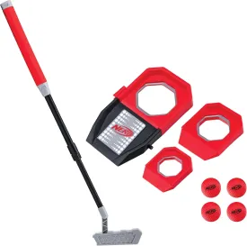 NERF Trick Shot Golf Set - Indoor   Outdoor Putting Trick Shot Kids Golf Set - Includes Putter, Balls, Ramp   Cups - All-in-One Toy for Kids