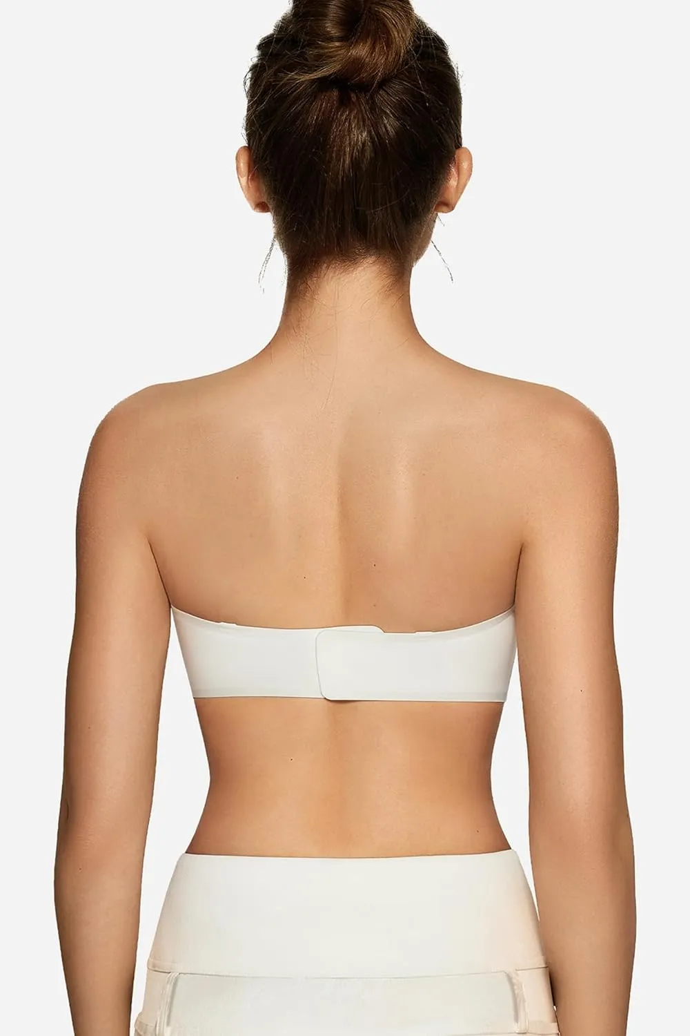 OEAK Womens Strapless Bras Push Up Bandeau Bra Non Slip Wireless Supportive Padded Bras Seamless Comfortable Tube Bra