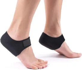 Plantar Fasciitis Heel Cups for Heel Pain Updated Version Heel Protectors/Sleeves Pads, Heel Support for Heel Pain and Spur, Cracked Heels for Women and Men (Black, M 5-8 / W 6-9.5)