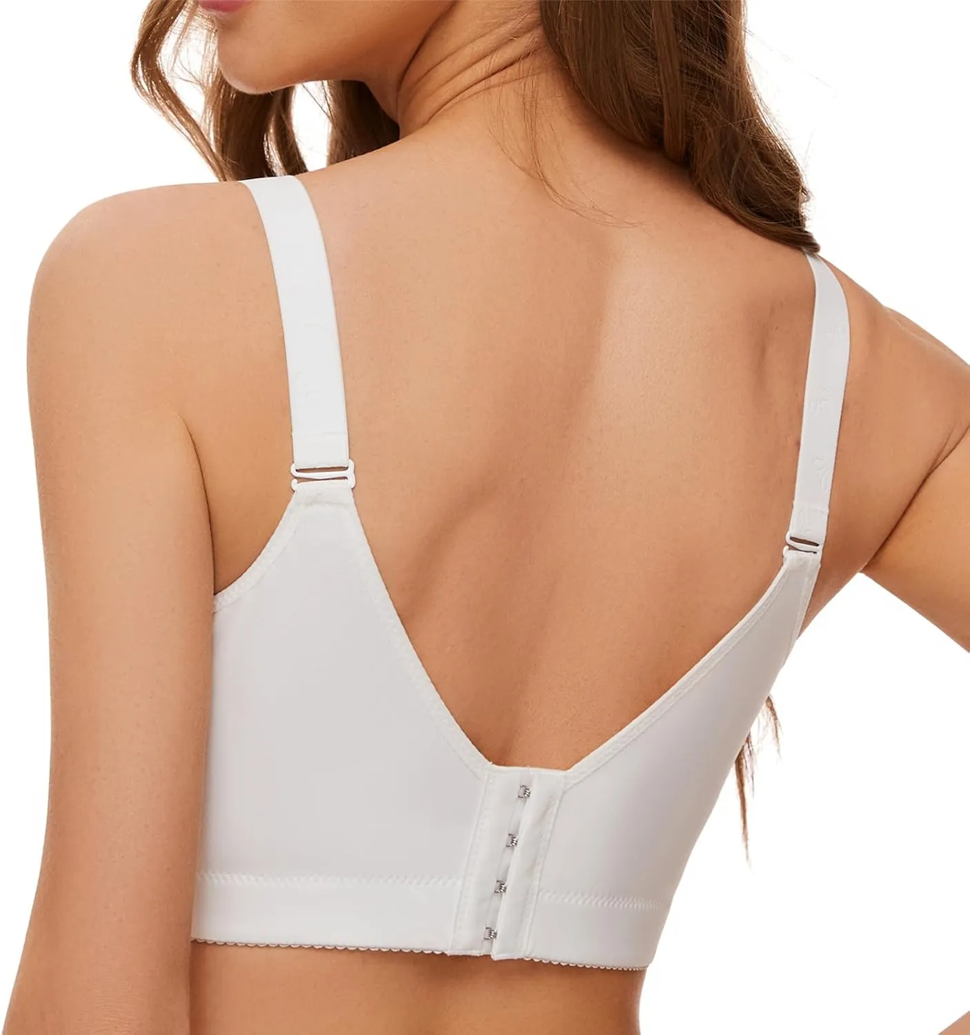 Plus Size Push Up Bra for Women Hide Back Fat Smoothing Bra Seamless Underwire T-Shirt Bra