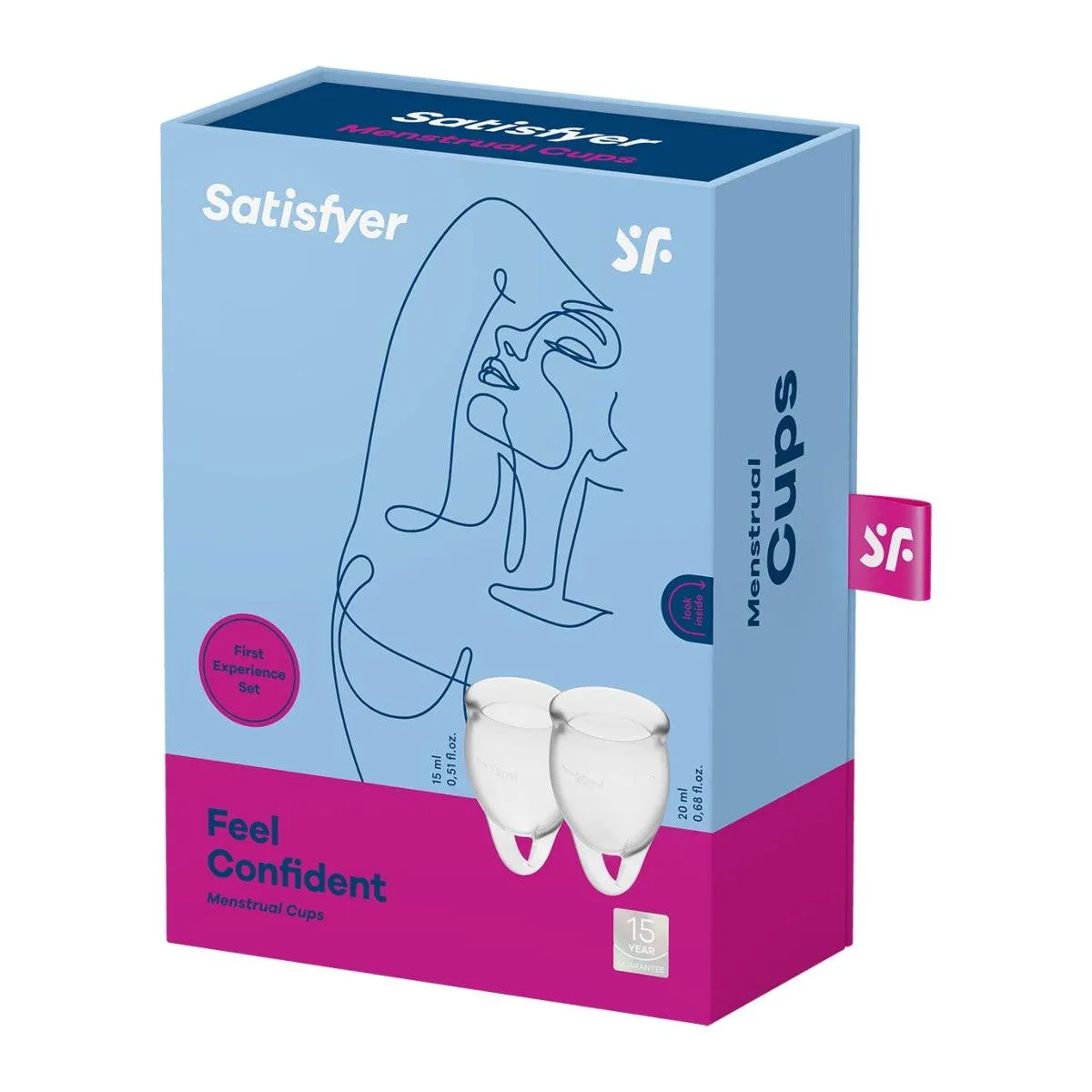 Satisfyer Feel Confident Menstrual Cups Clear