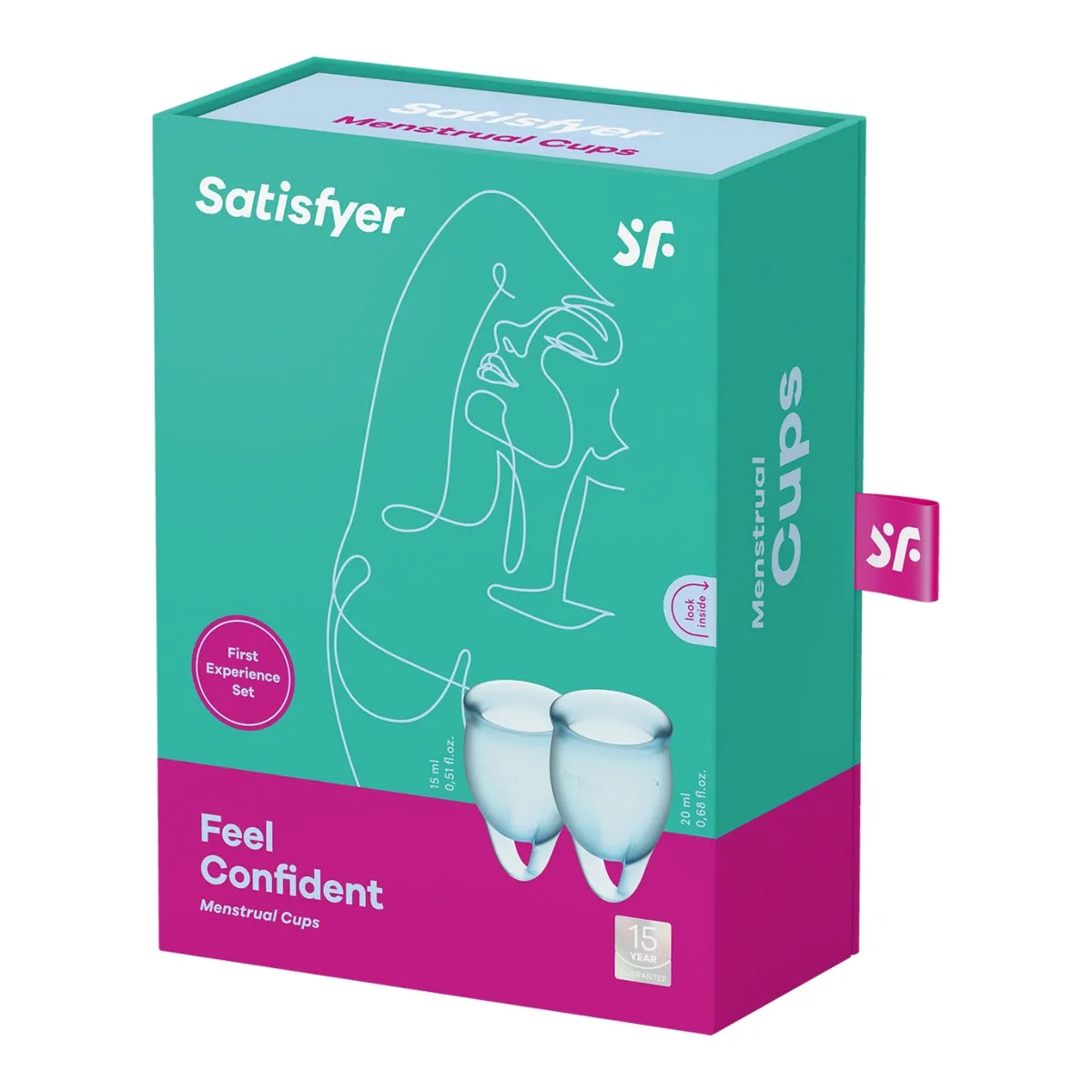 Satisfyer Feel Confident Menstrual Cups Light Blue