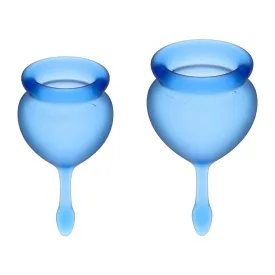 Satisfyer Feel Good Menstrual Cups Deep Blue