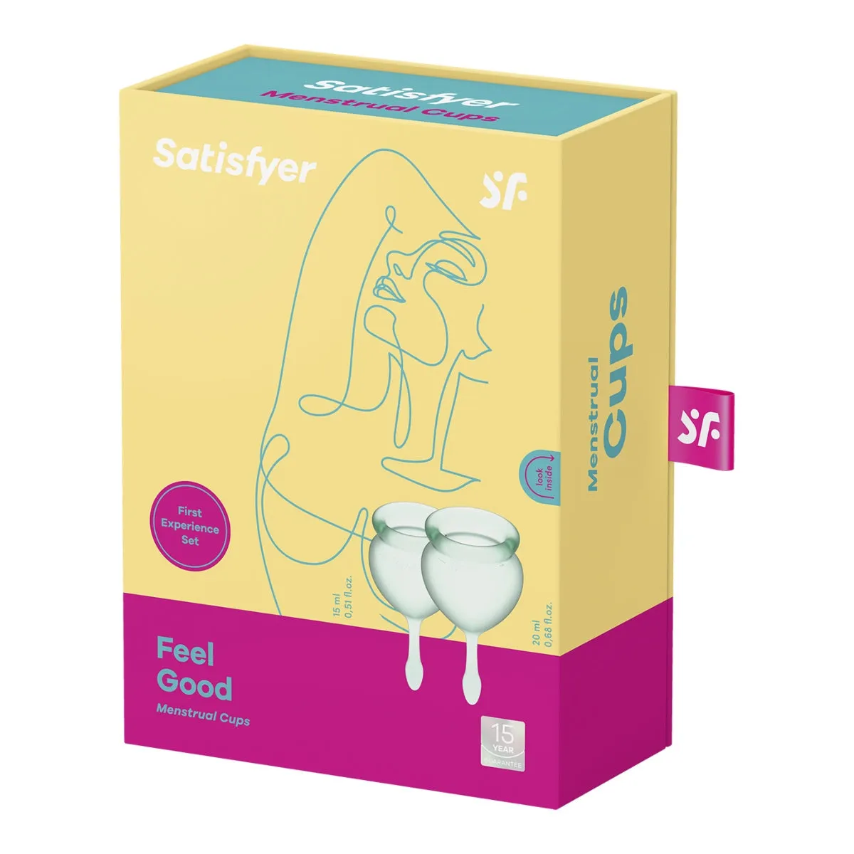 Satisfyer Feel Good Menstrual Cups Turquoise