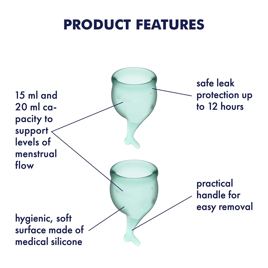 Satisfyer - Feel Secure Menstrual Cup Set