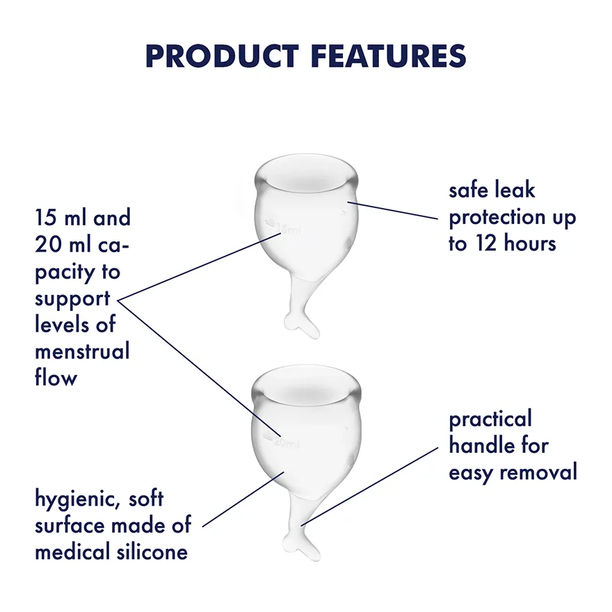 Satisfyer - Feel Secure Menstrual Cup Set