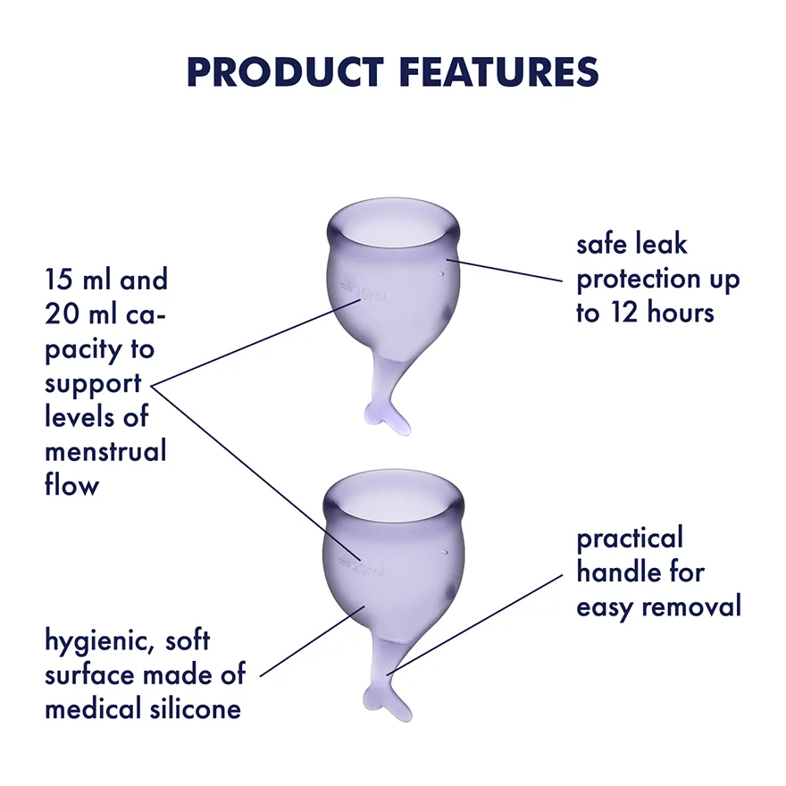 Satisfyer - Feel Secure Menstrual Cup Set