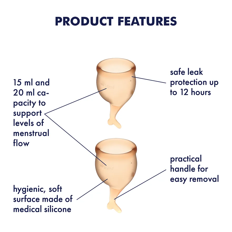 Satisfyer - Feel Secure Menstrual Cup Set