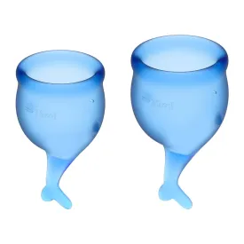 Satisfyer Feel Secure Menstrual Cups Deep Blue
