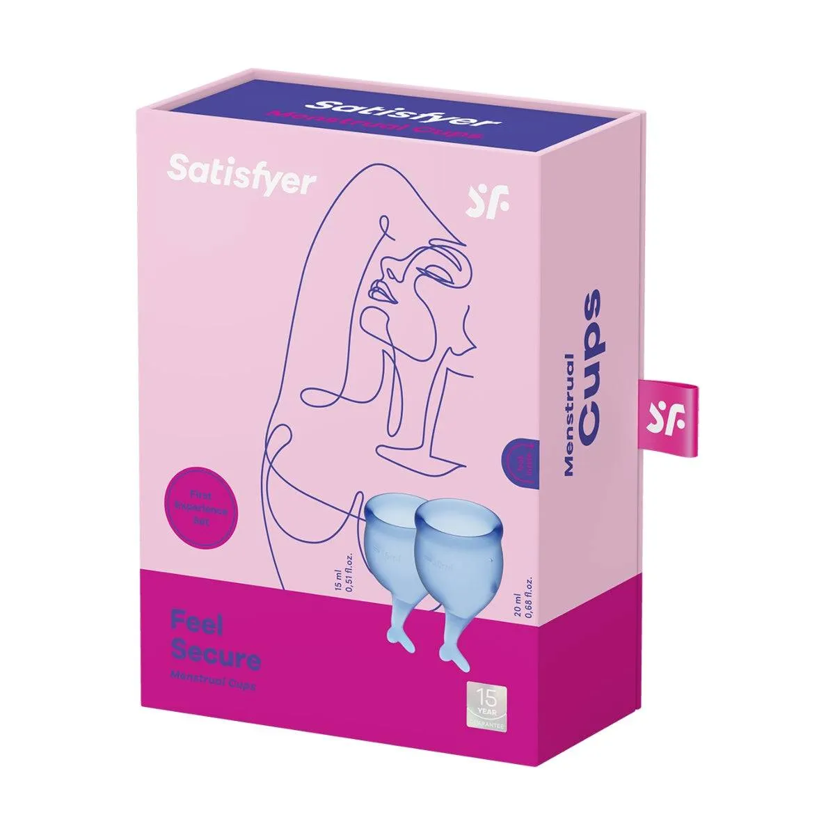 Satisfyer Feel Secure Menstrual Cups Deep Blue