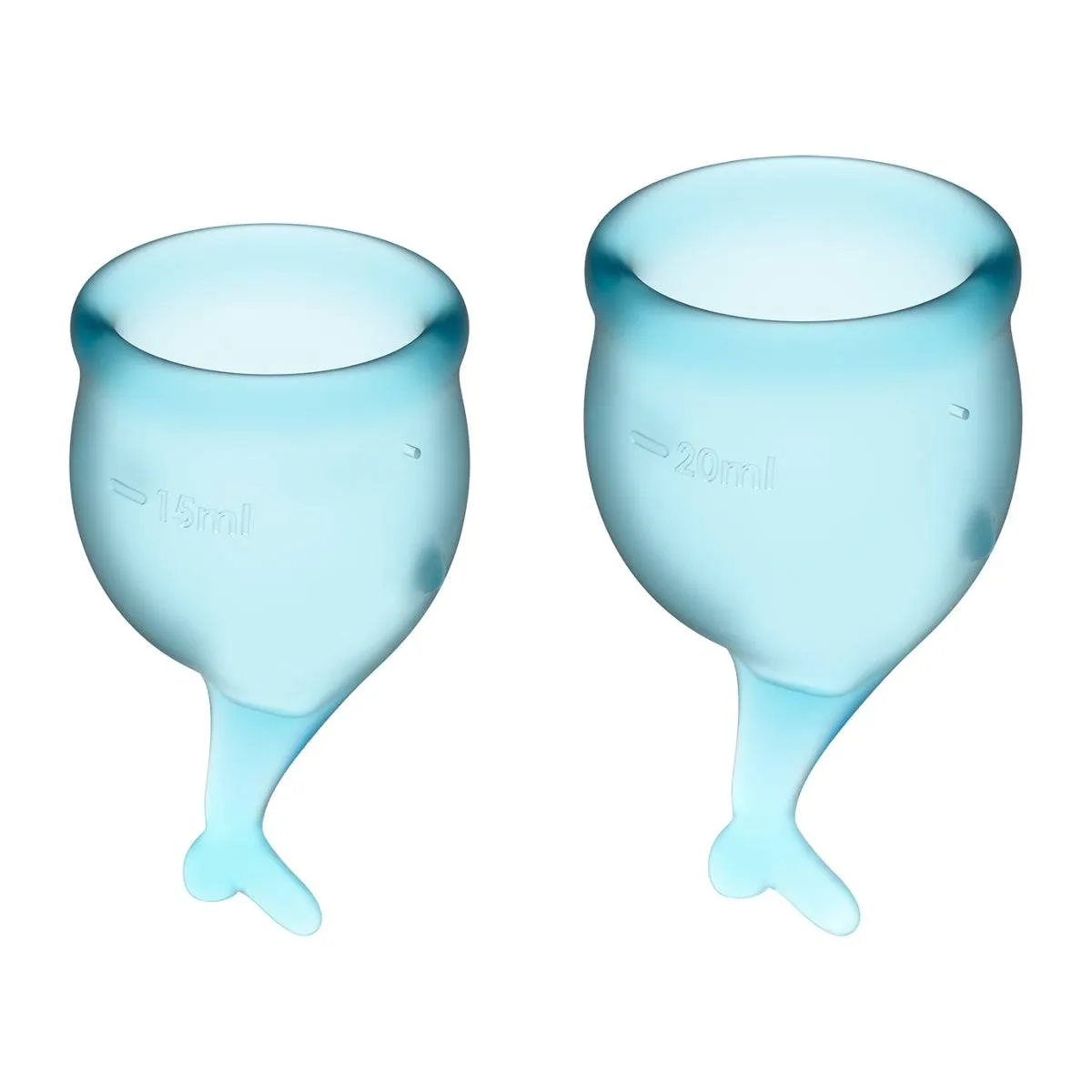 Satisfyer Feel Secure Menstrual Cups Light Blue