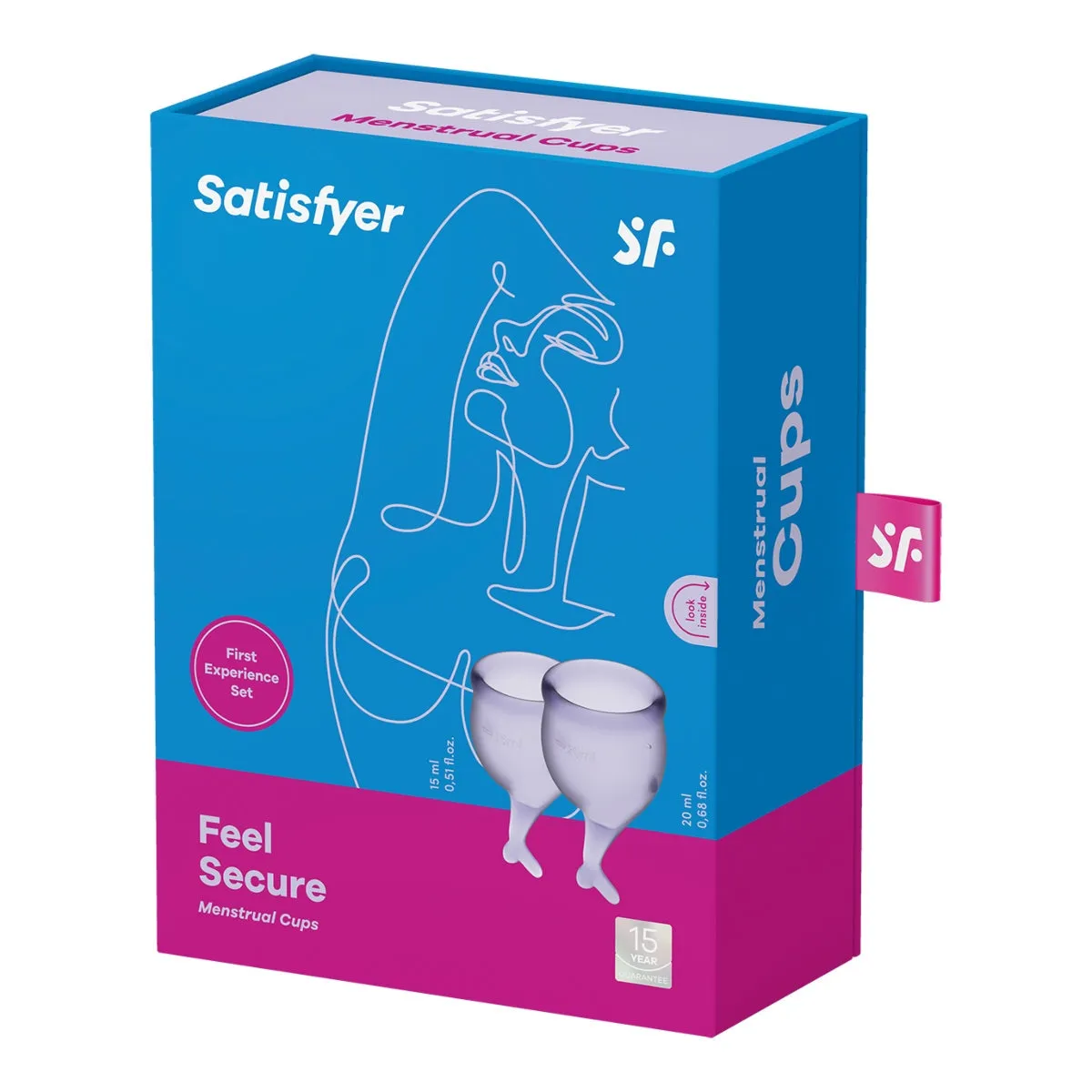 Satisfyer Feel Secure Menstrual Cups Lilac