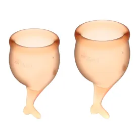 Satisfyer Feel Secure Menstrual Cups Orange