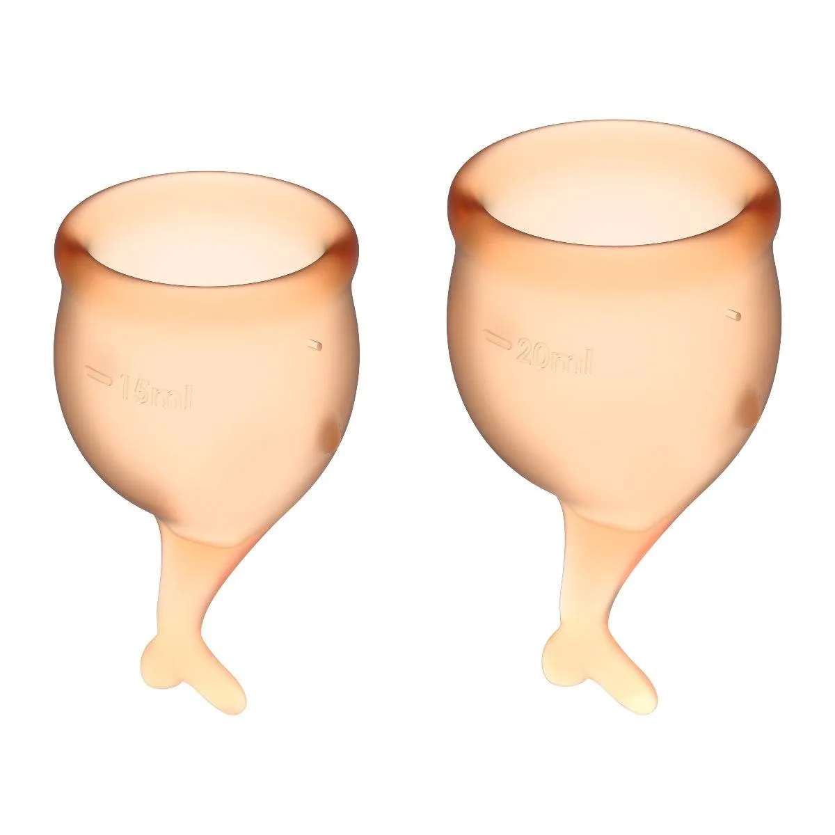 Satisfyer Feel Secure Menstrual Cups Orange