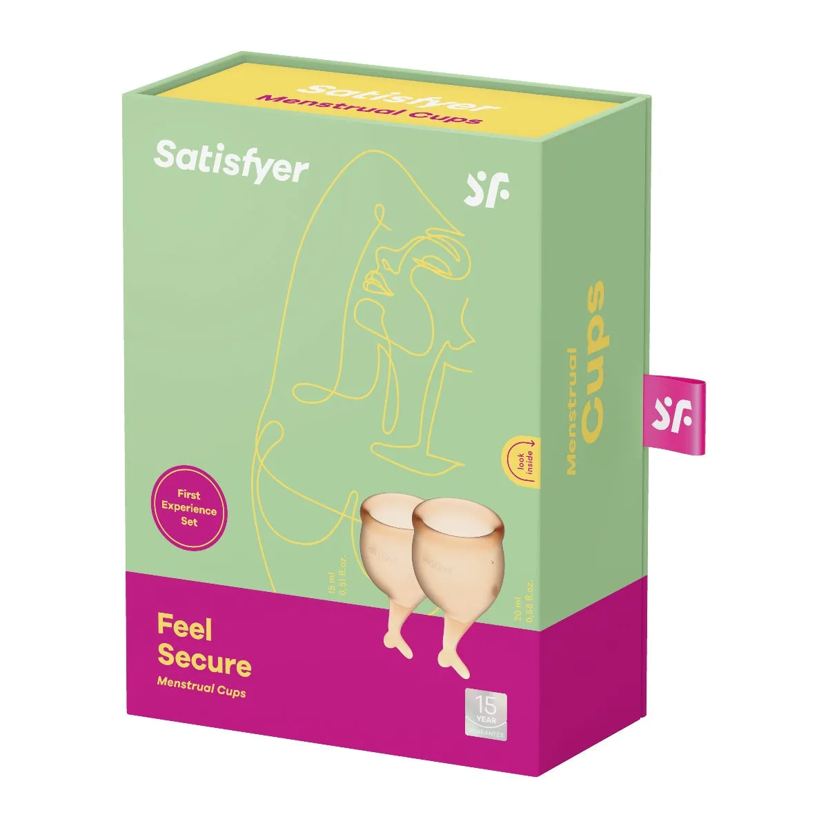 Satisfyer Feel Secure Menstrual Cups Orange