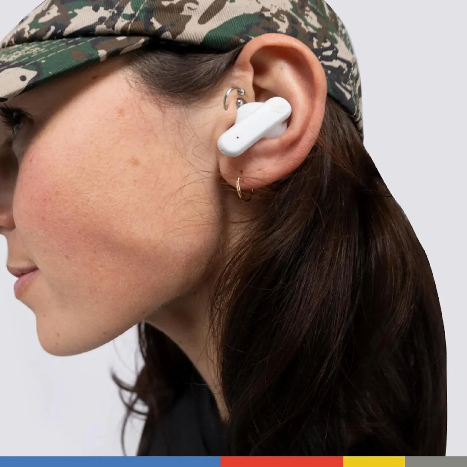Skullcandy Smokin Buds Wireless Earbuds, Bluetooth Headphones, Noise Isolating Fit, Up to 20 Hours Battery, IPX4 Sweat and Water Resistant, Microphone for iPhone Android - Bone