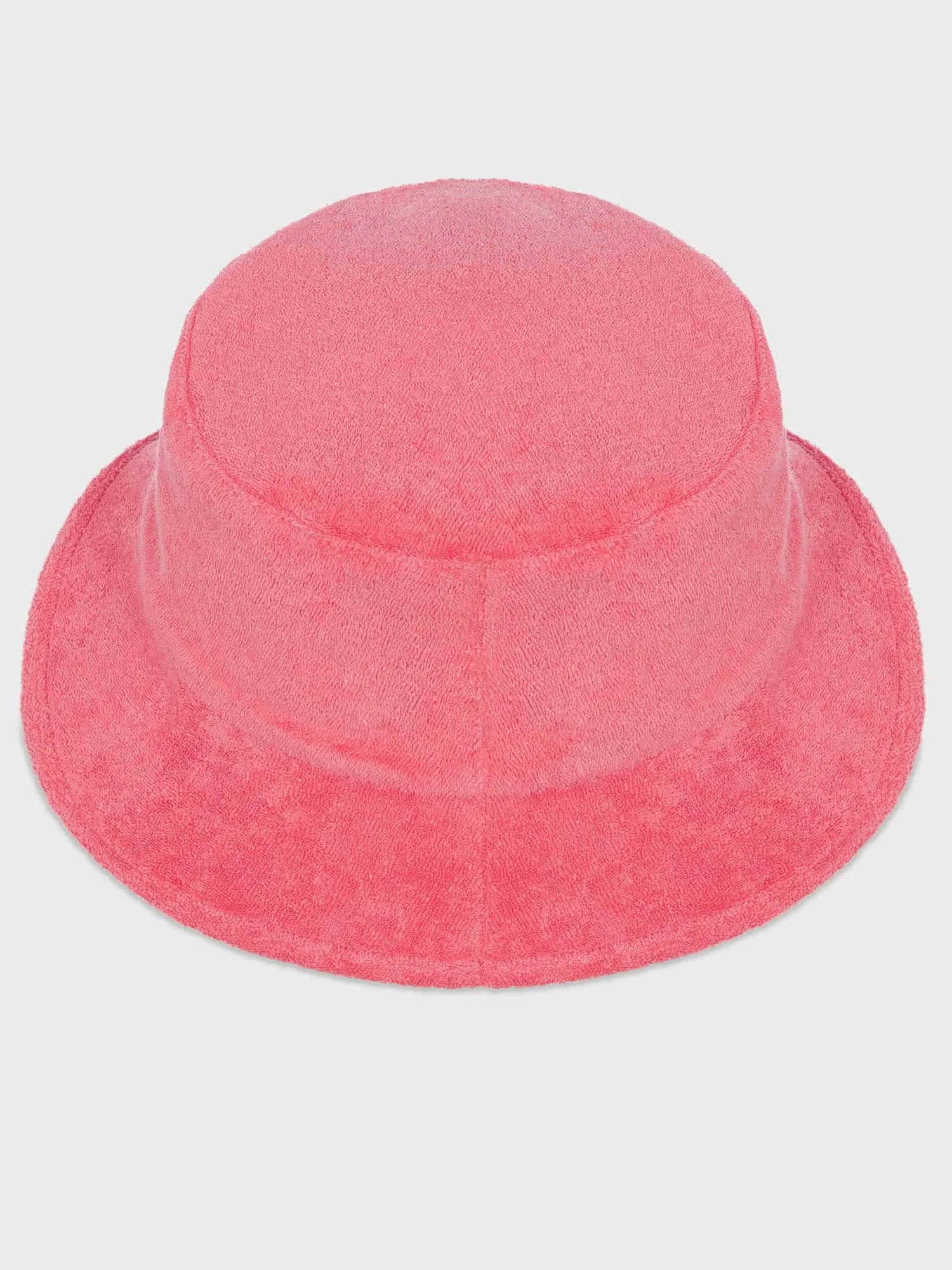 Summer Towelling Bucket Hat—lotus pink