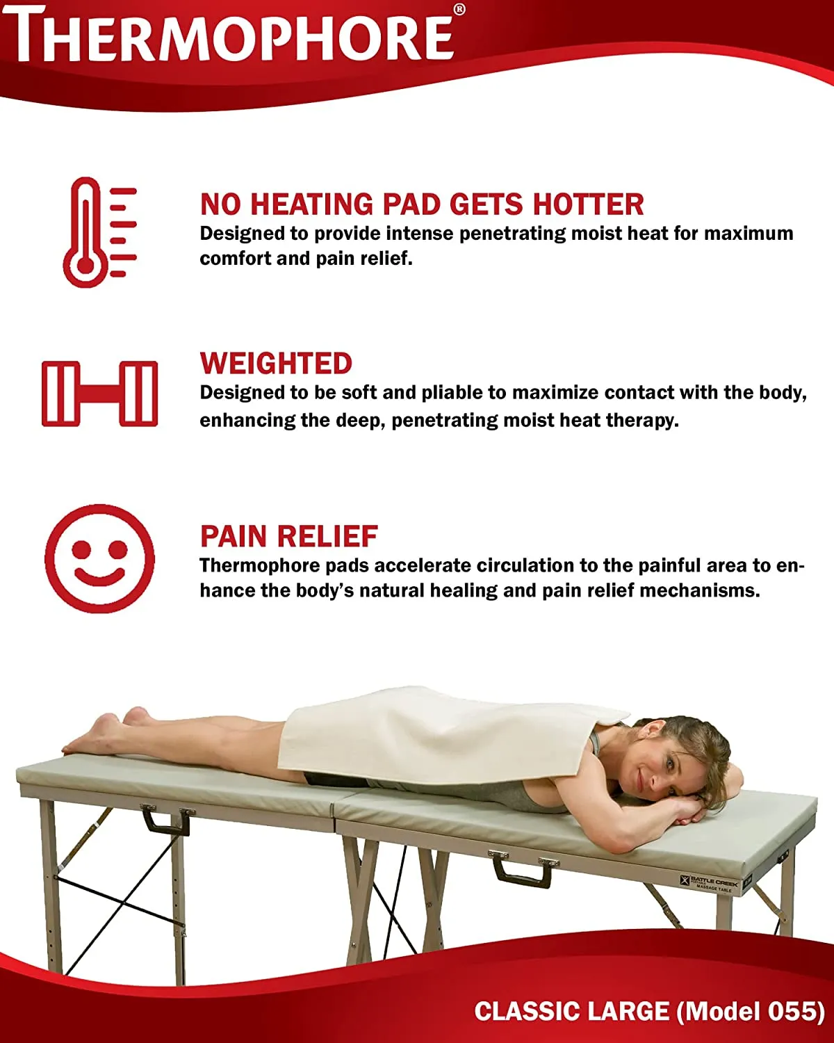 Thermophore Liberty (USA Assembled) Moist Heat Pack - Model 055 - Large 14 x 27