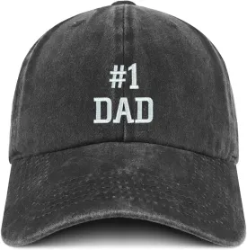 Trendy Apparel Shop Number 1 Dad Embroidered Pigment Dyed Low Profile Cotton Cap
