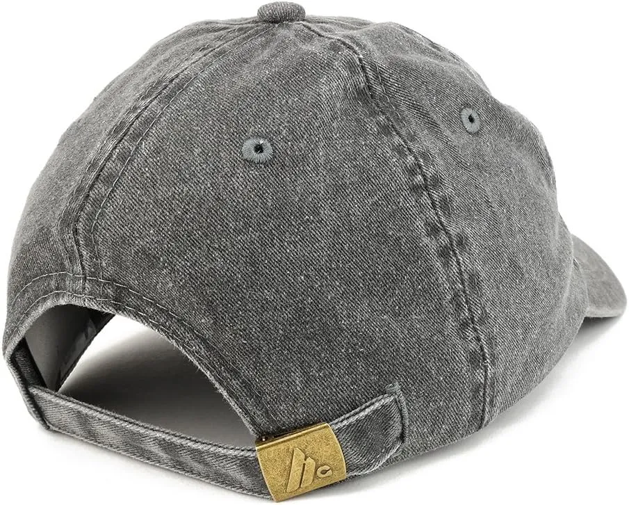 Trendy Apparel Shop Number 1 Dad Embroidered Pigment Dyed Low Profile Cotton Cap
