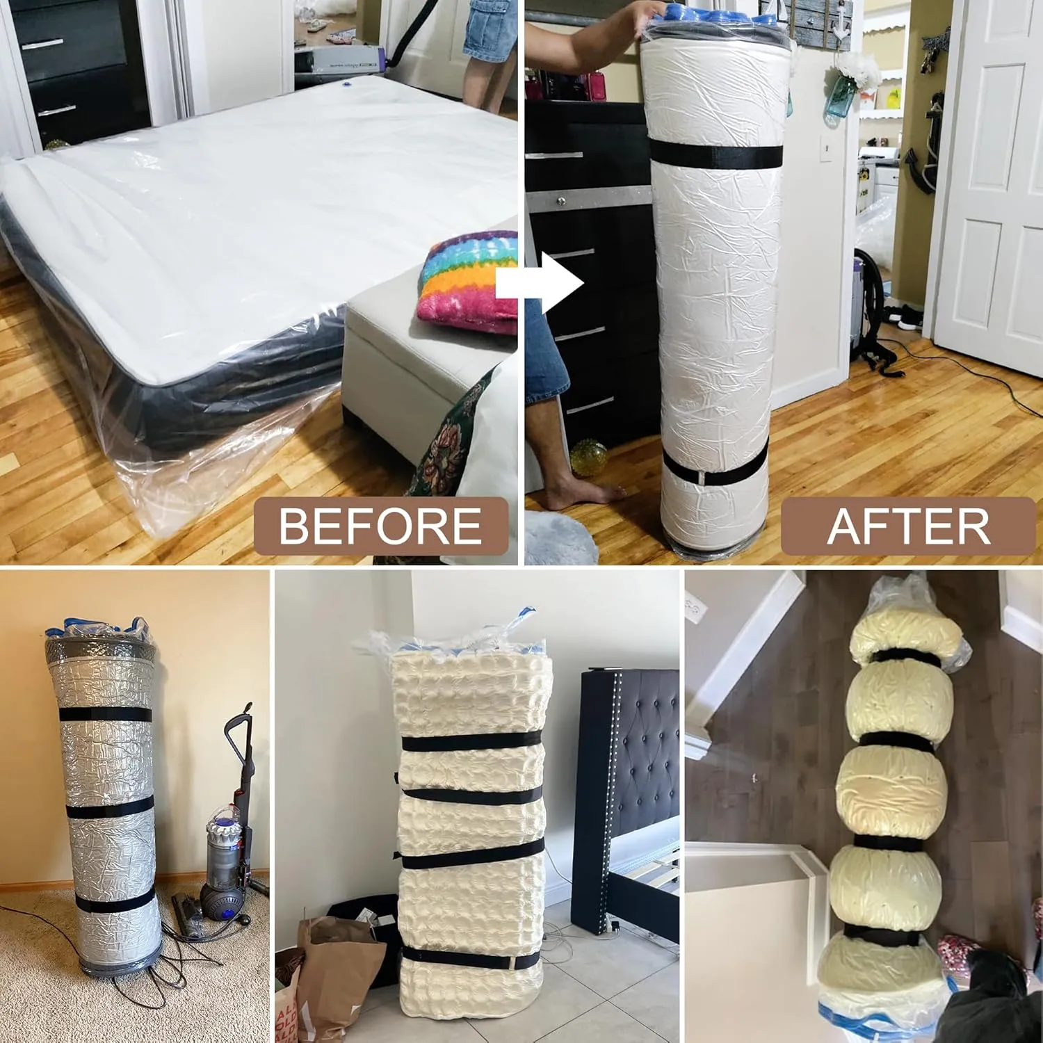 Twin Mattress Bag for Moving and Storage, Mattress Storage Bags Twin Extra Long Size for Mattress up to 14 Inches