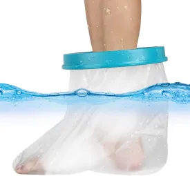 Waterproof Foot Cast Cover for Shower Adult, Reusable Watertight Protector for Foot Surgery, Bandages, Wounds, Burns, Ankle Cast Shower Bag [2025 Upgrade]