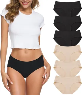 Wealurre Cotton Bikini Women's Breathable Panties Seamless Comfort Underwear