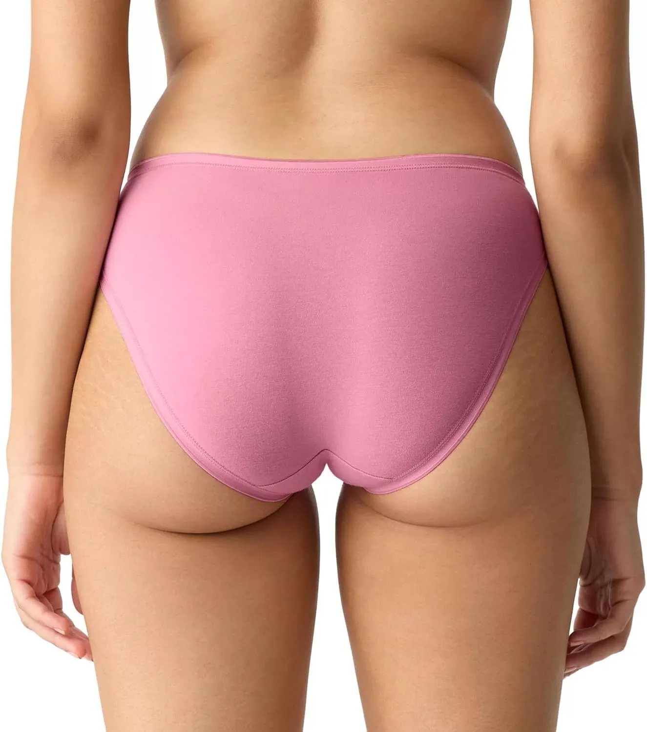Women's 5-Pack Organic Cotton Stretch Bikini Panties, Ladies Soft Breathable Comfort Sexy Underwear
