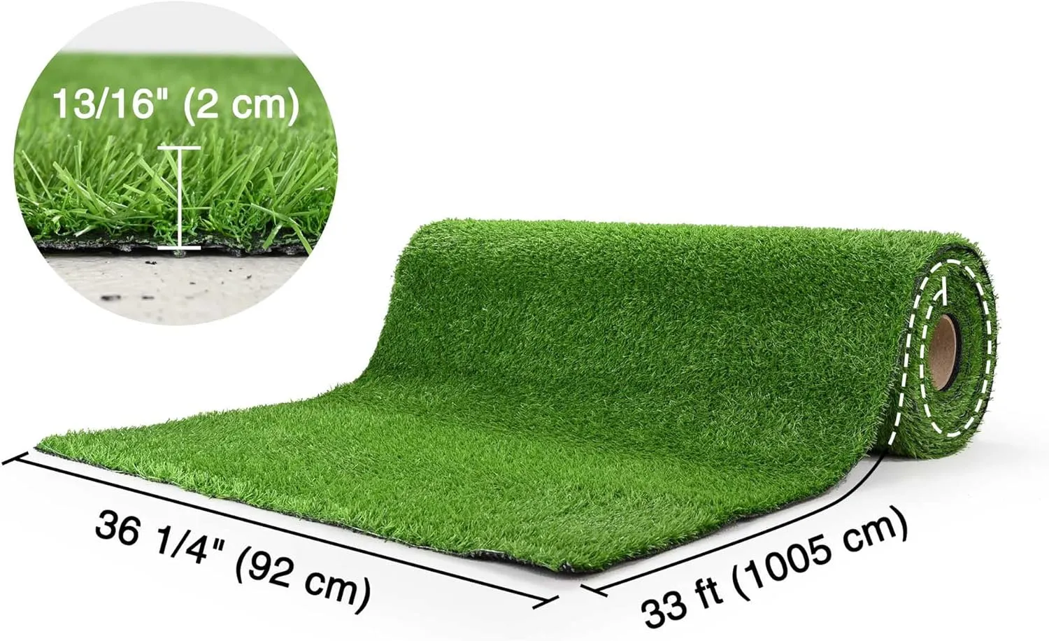 Yescom Sports Sled Strips Turf Gym Turf Flooring for Weight Sled Push Gym Equipment Outdoor Indoor Use 33'x3'(99 Sq.Ft) 0.8" H